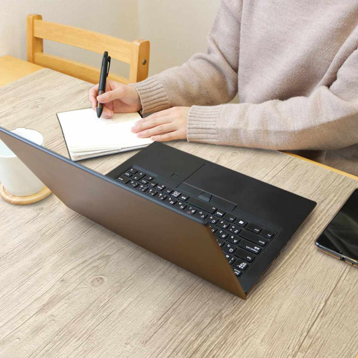 デスクマット58×90cmパーソナルデスクマット木目塩化ビニル樹脂