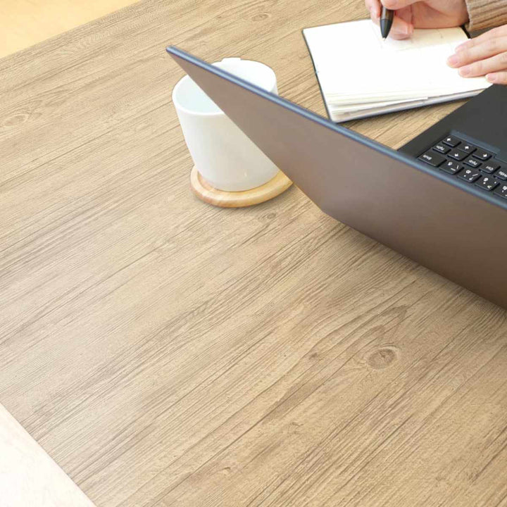 デスクマット58×90cmパーソナルデスクマット木目塩化ビニル樹脂