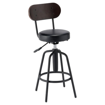 カウンターチェア 高さ調整 背付き 回転 クッション