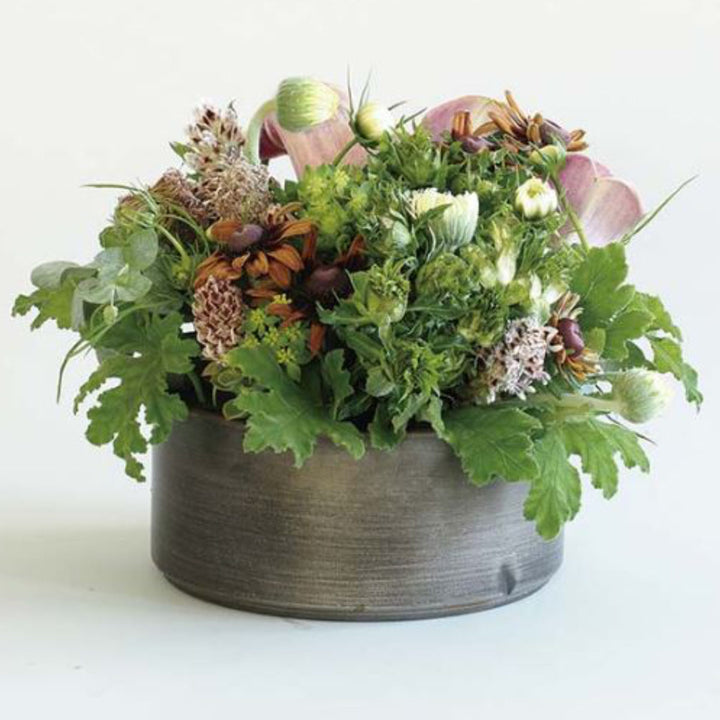 花瓶MC浅型円柱直径17×高さ8cm