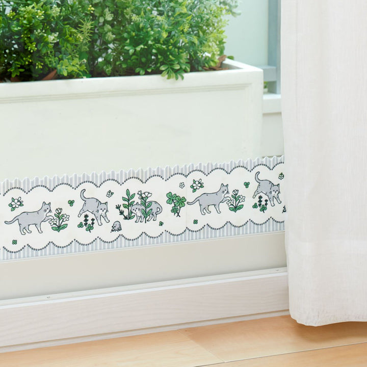 結露吸水テープすりガラス結露テープ12cmネコ