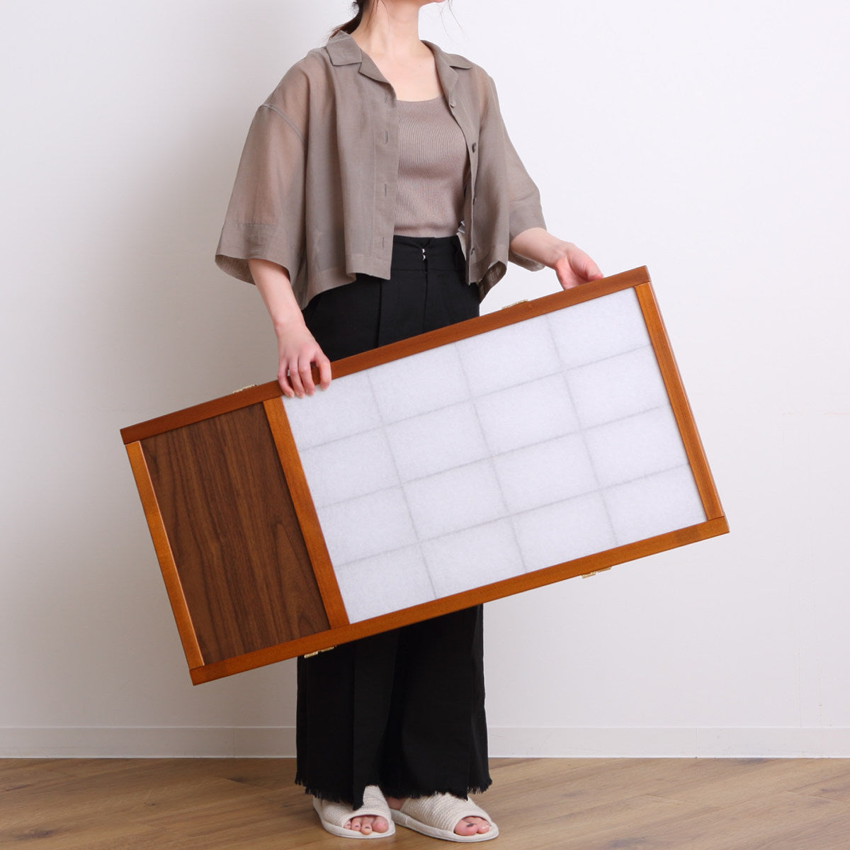 衝立 和風衝立 あずきS 3連 高さ90cm – ハウジー