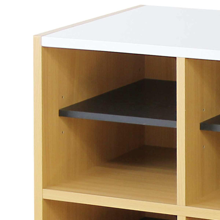 木製ラック幅55cm2列3段玄関収納