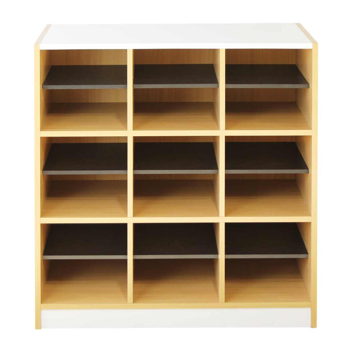 木製ラック幅82cm3列3段玄関収納