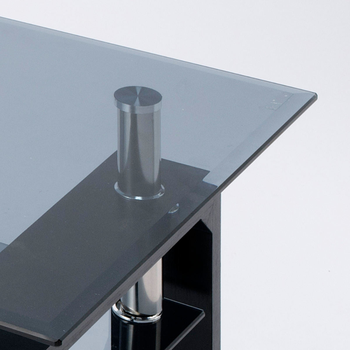 ガラステーブル 幅96cm クリアブラック ラック – ハウジー