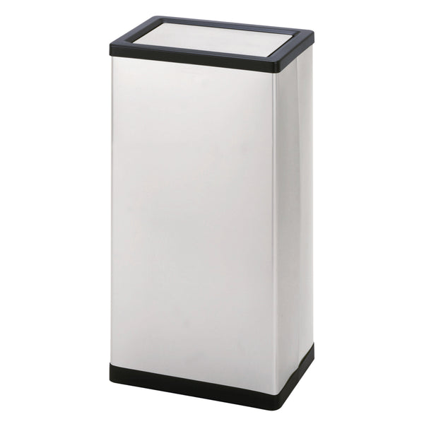 【法人限定】 屋内用ゴミ箱 28L ステンレス製 回転フタ 業務用ダストボックス クリンボックスM103