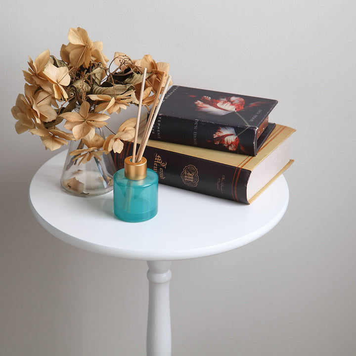 サイドテーブル高さ52.5cm丸型木製クラシック