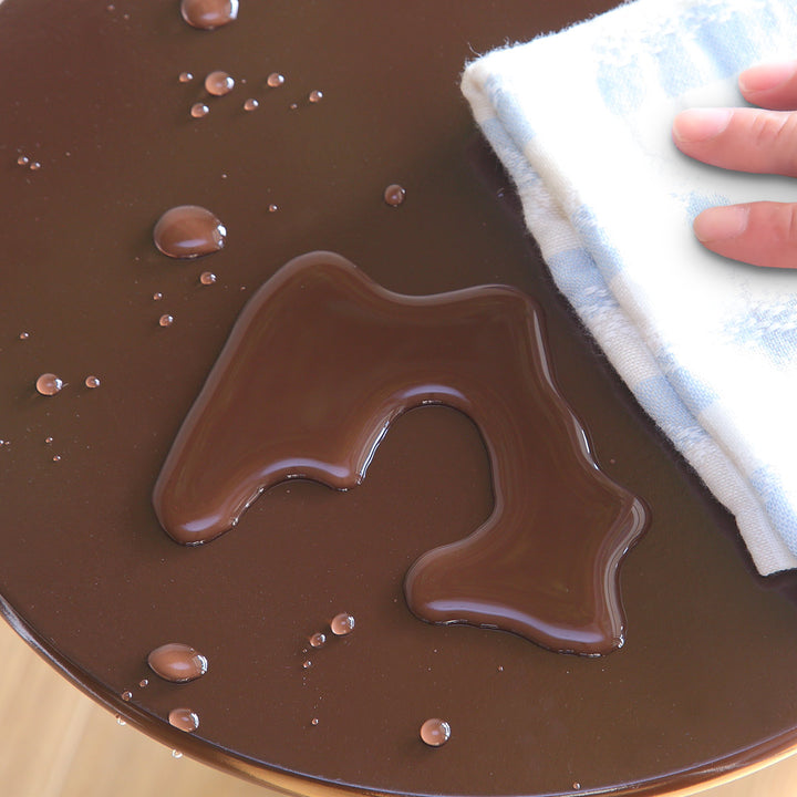 サイドテーブル高さ52.5cm丸型木製クラシック