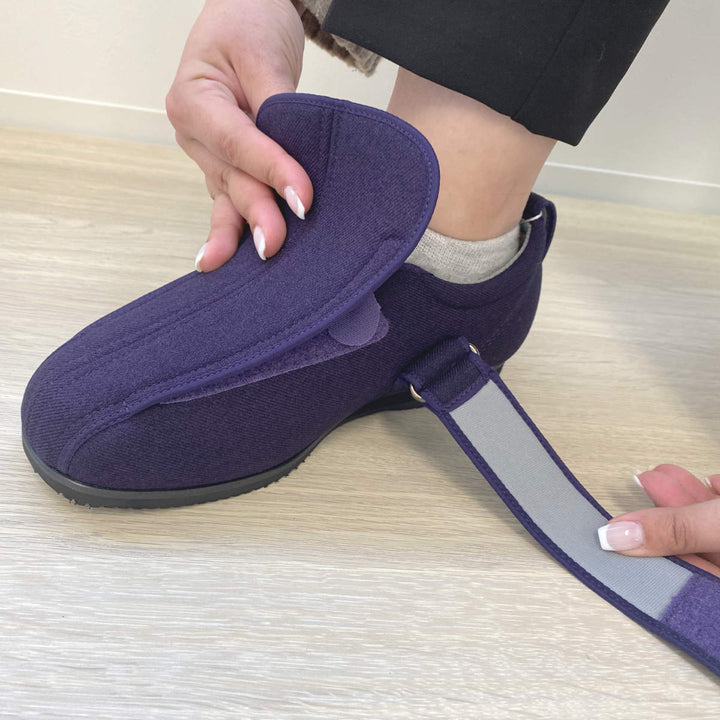 介護シューズあゆみケアフル3S～5L右足7E外出用