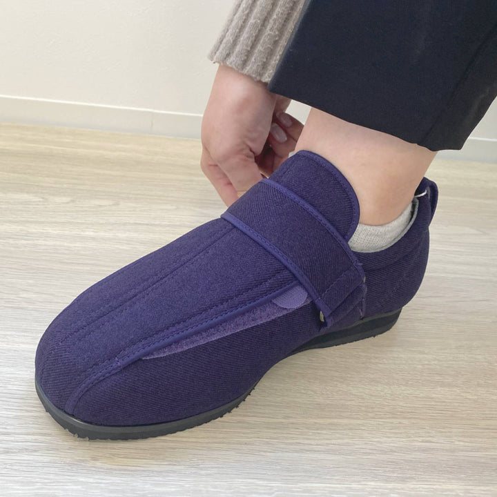 介護シューズあゆみケアフル3S～5L右足7E外出用