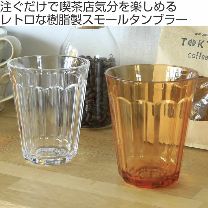 コップ270mlレトログラスプラスチック