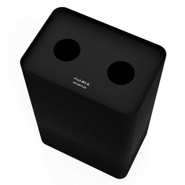 【法人限定】 屋内用ゴミ箱 67L 丸穴蓋 ブラック色 業務用ダストボックス 屑入 Mseries