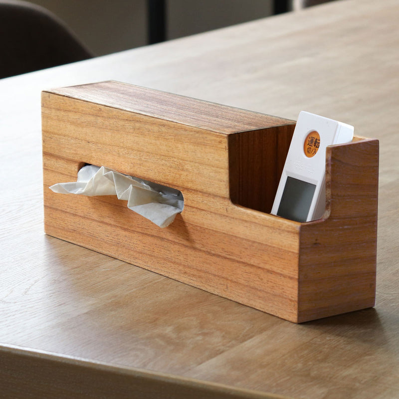 ティッシュケースティッシュボックス収納付き木製