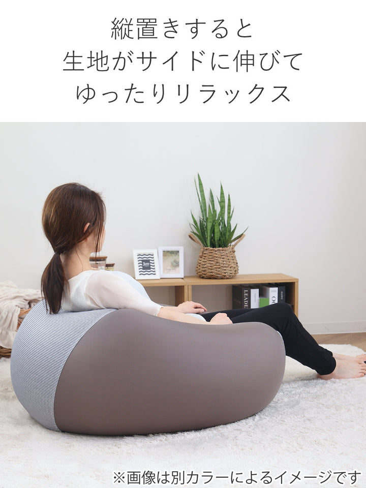 ビーズクッションLサイズキューブチェアデニム