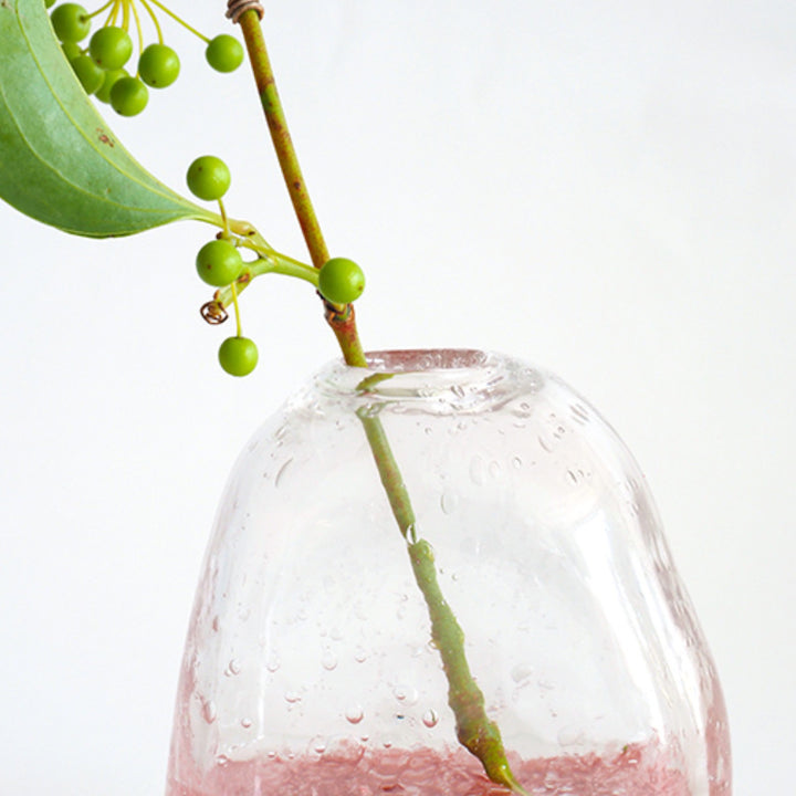 花瓶DGマコベース幅10×奥行6.5×高さ13.5cmガラス