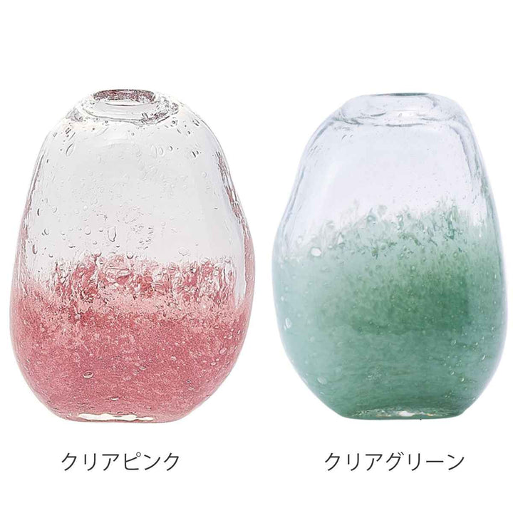 花瓶DGマコベース幅10×奥行6.5×高さ13.5cmガラス