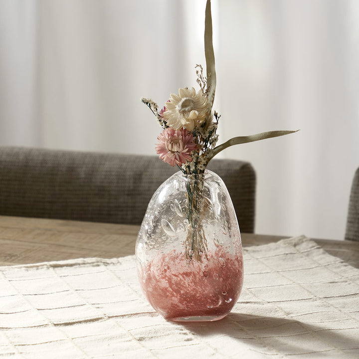 花瓶DGマコベース幅10×奥行6.5×高さ13.5cmガラス