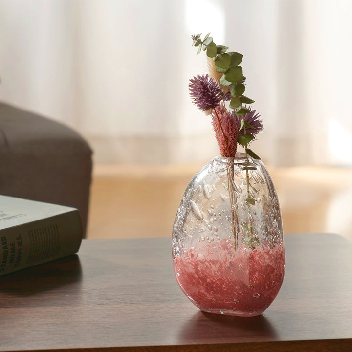 花瓶DGマコベース幅10×奥行6.5×高さ13.5cmガラス