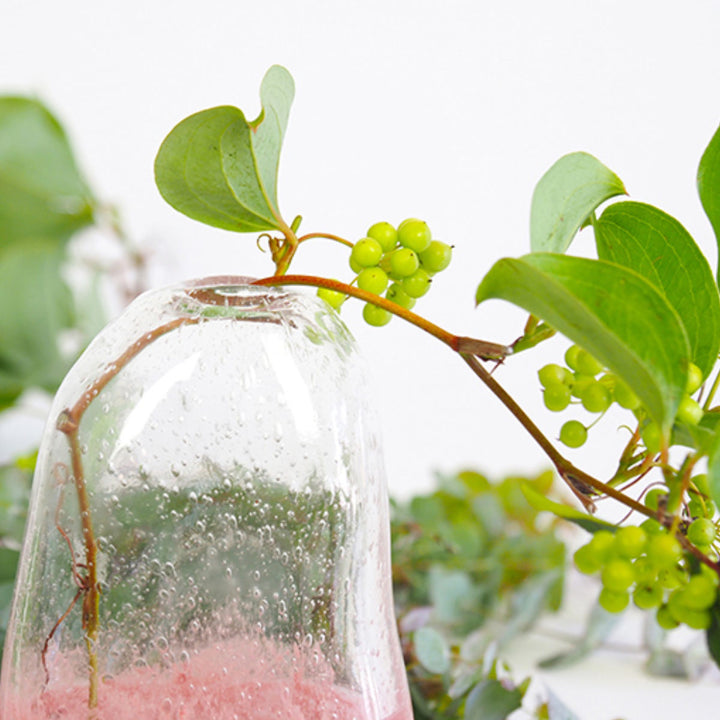 花瓶DGマコベース幅11.5×奥行7.5×高さ20cmガラス