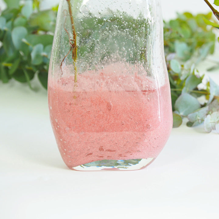 花瓶DGマコベース幅11.5×奥行7.5×高さ20cmガラス