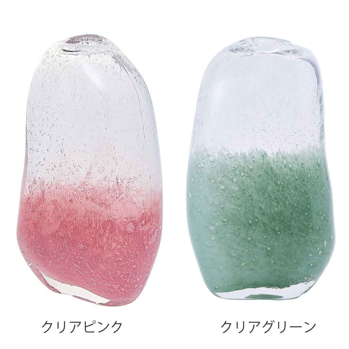 花瓶DGマコベース幅11.5×奥行7.5×高さ20cmガラス