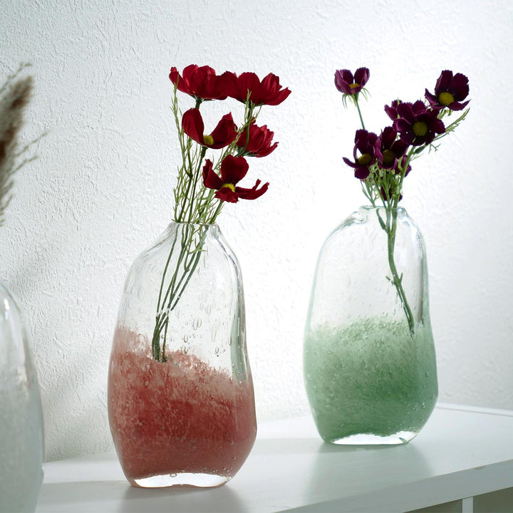 花瓶DGマコベース幅11.5×奥行7.5×高さ20cmガラス