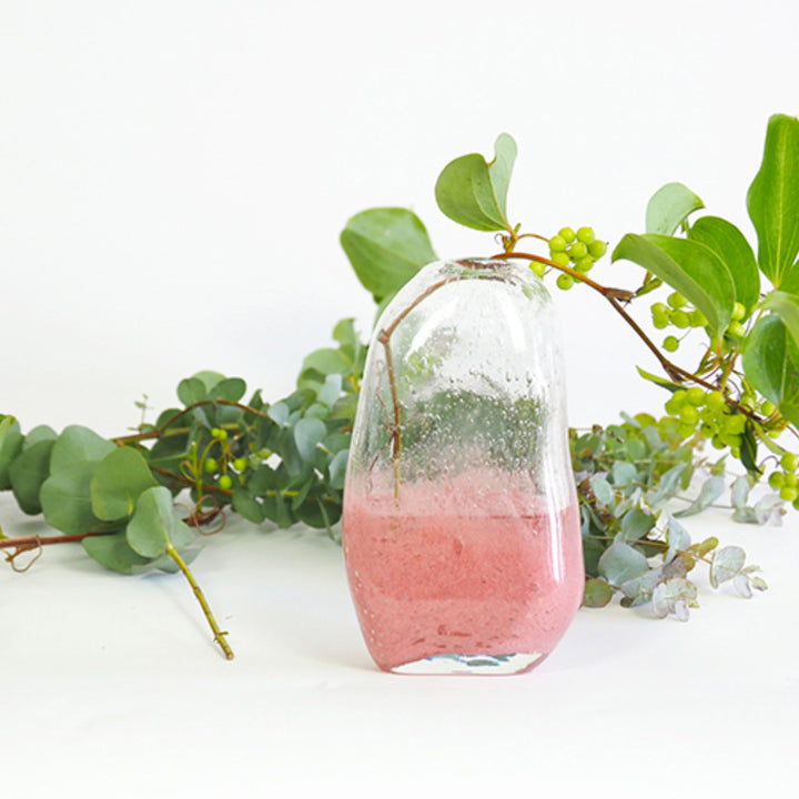 花瓶DGマコベース幅11.5×奥行7.5×高さ20cmガラス