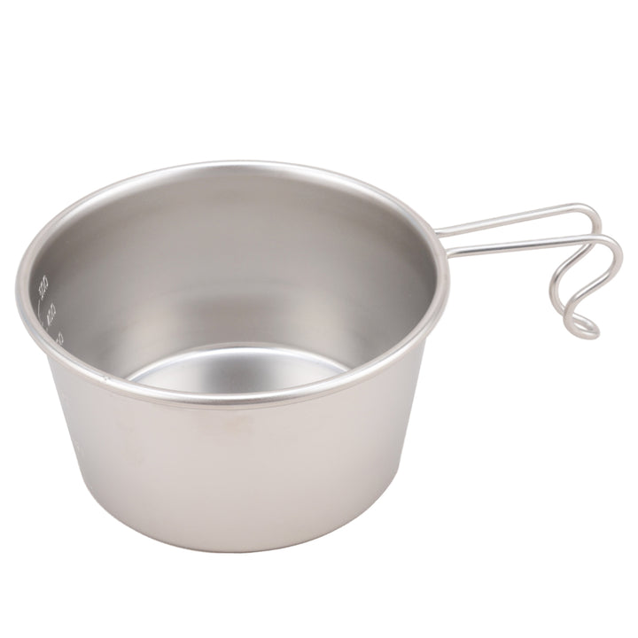 シェラカップ600mlステンレス製目盛り付18-8ステンシェラカッププリグレース