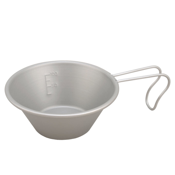 シェラカップ150mlチタン製目盛り付チタンシェラカッププリグレース