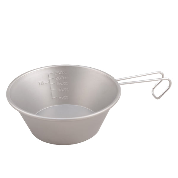 シェラカップ330mlチタン製目盛り付チタンシェラカッププリグレース