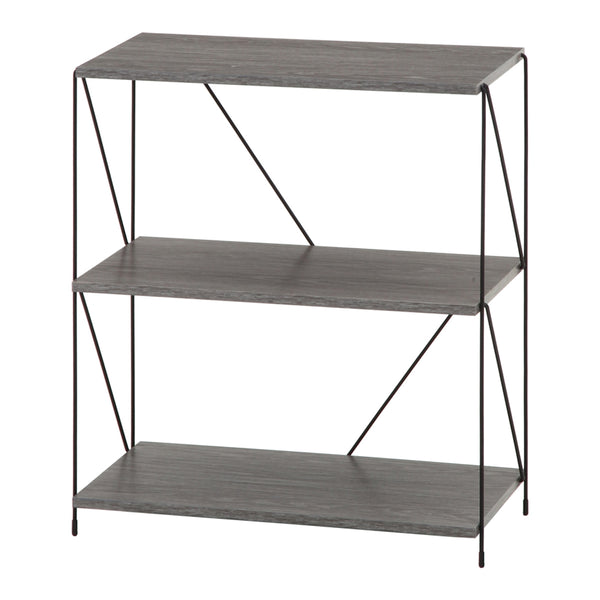 オープンラック幅62cm3段簡単組み立てワイヤーラックEZBO