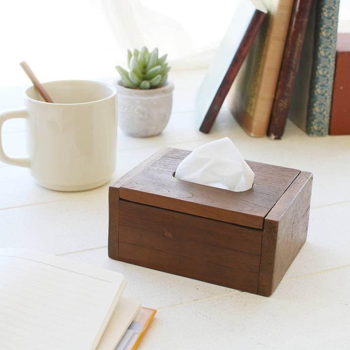 ティッシュケース廃材ミニティッシュボックス木製