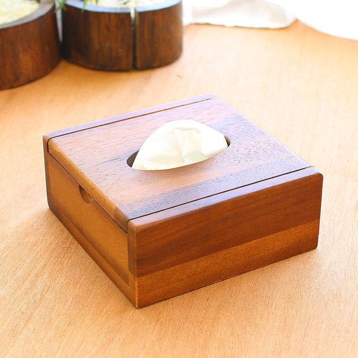 ティッシュケースアカシアティッシュボックス木製