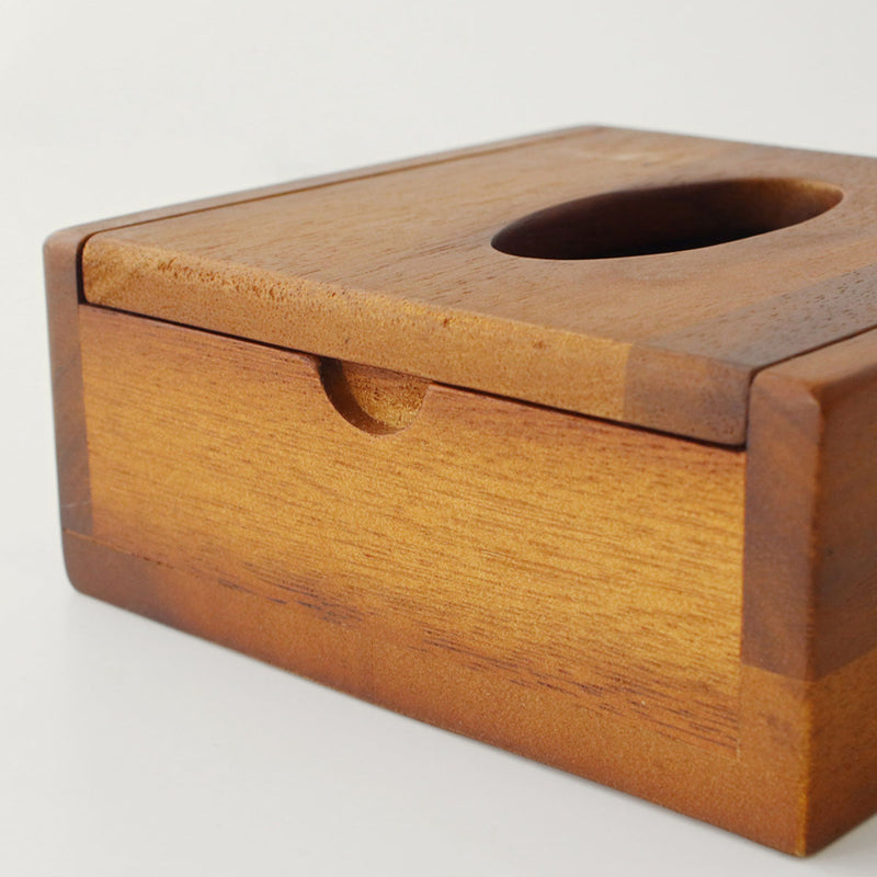 ティッシュケースアカシアティッシュボックス木製