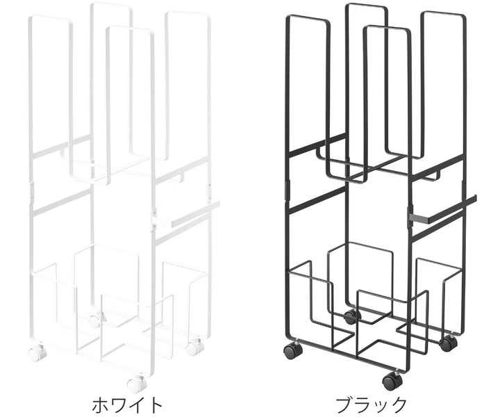 山崎実業towerダンボール＆新聞ストッカータワー