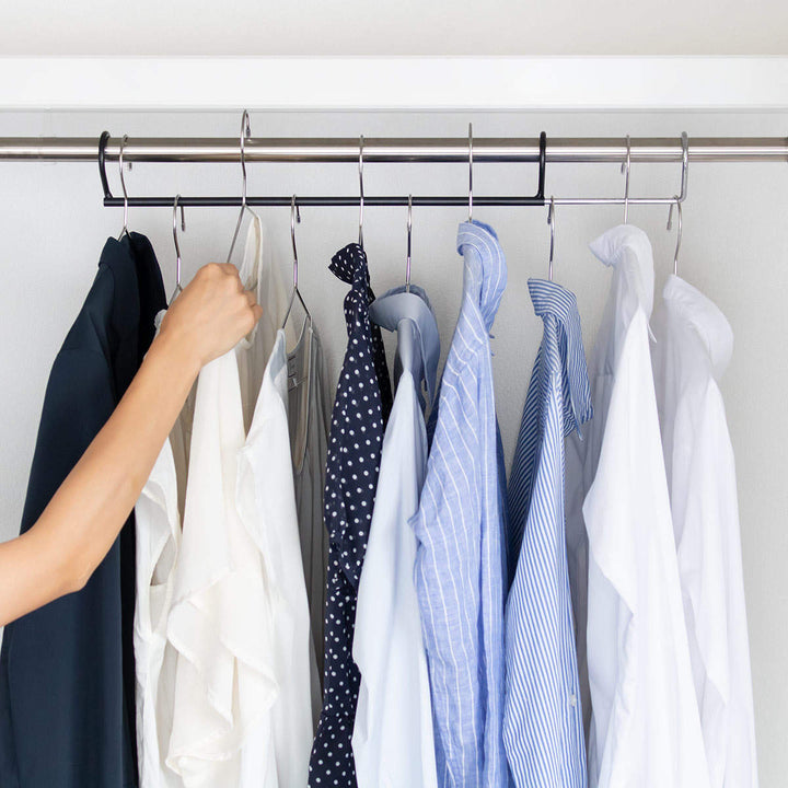 ハンガーダブル収納ハンガー伸縮1本入りクローゼット
