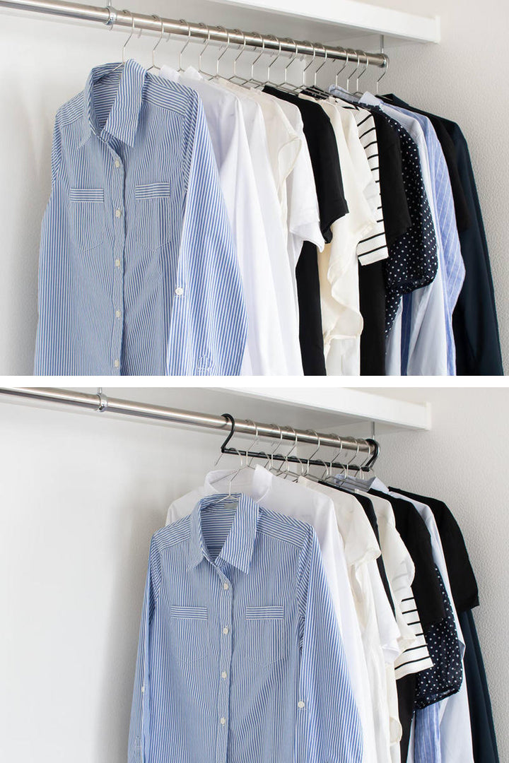 ハンガーダブル収納ハンガー伸縮1本入りクローゼット