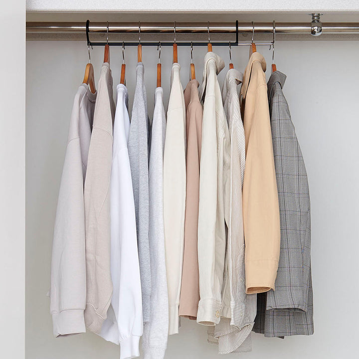ハンガーダブル収納ハンガー伸縮1本入りクローゼット