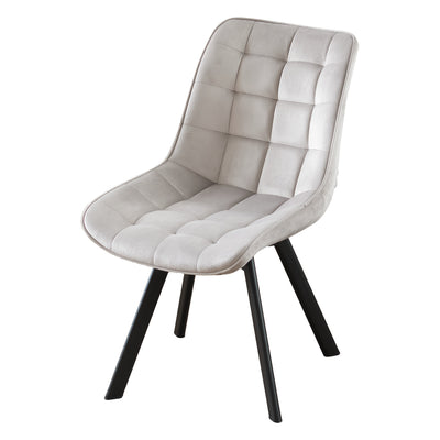 ダイニングチェア 回転 1脚 ベロアチェア 座面高42cm