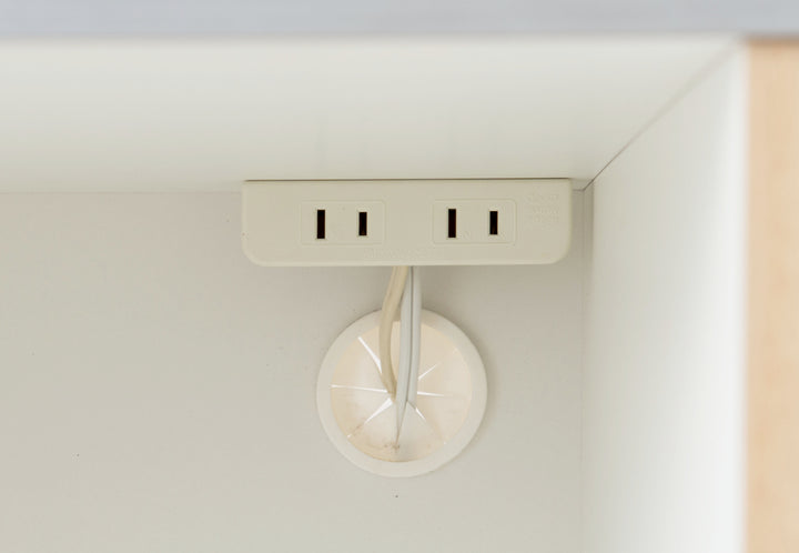 レンジ台カウンタータイプスライドストッカー付幅60cm