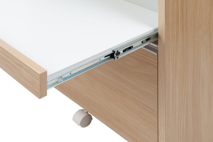 レンジ台カウンタータイプスライドストッカー付幅60cm