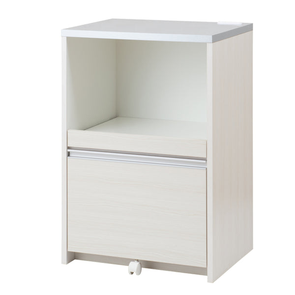 レンジ台カウンタータイプスライドストッカー付幅60cm