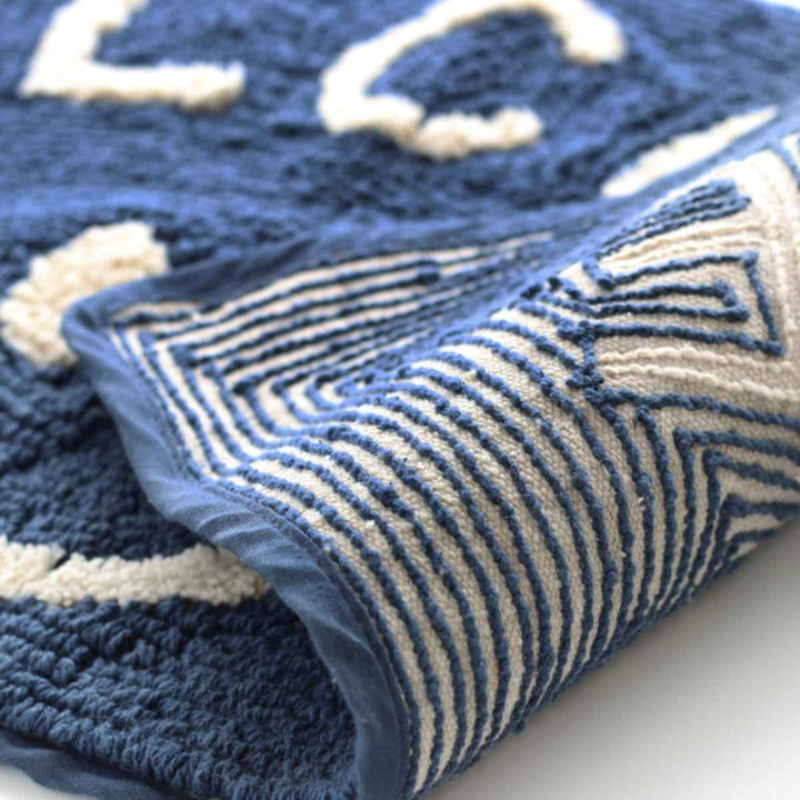 玄関マット室内用35×70cmセミサークルマットスマイル