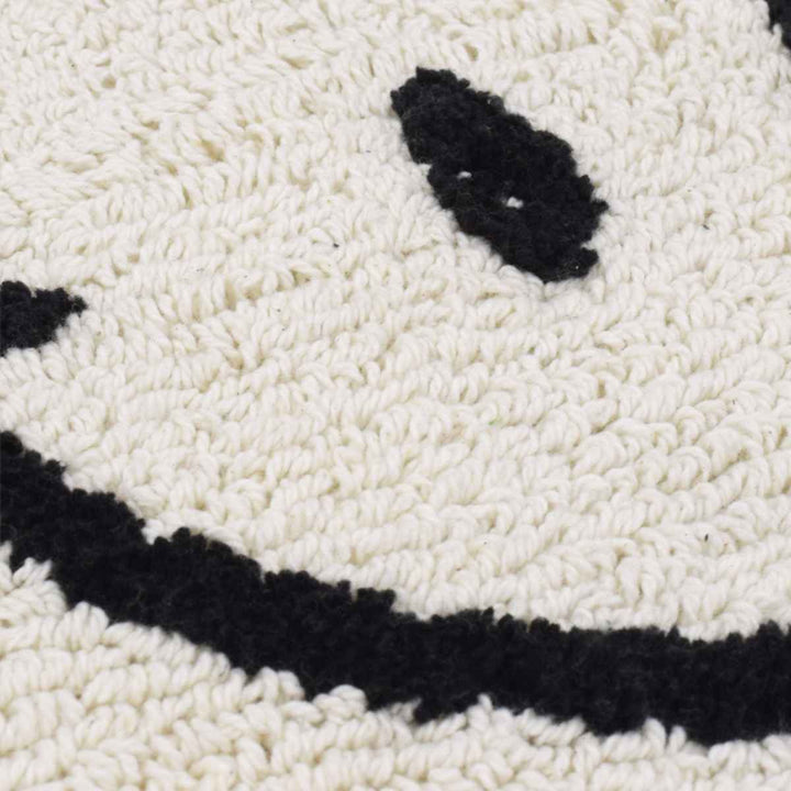 玄関マット室内用35×70cmセミサークルマットスマイル