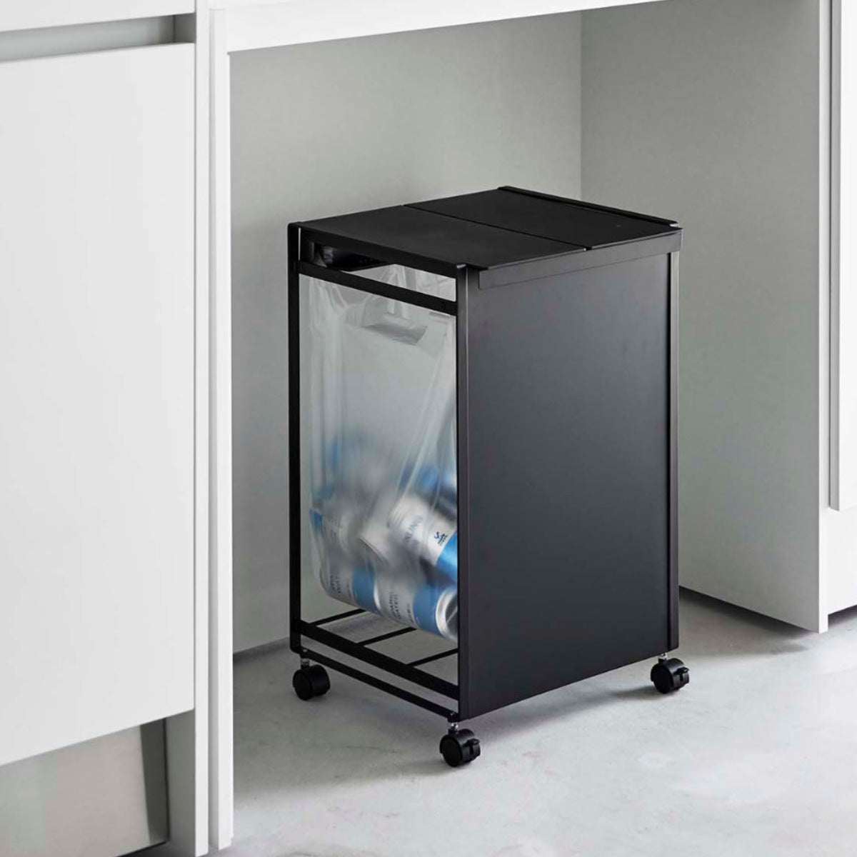 山崎実業 tower 蓋付き目隠し分別ダストワゴン 2分別 タワー – ハウジー