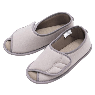 介護シューズ しっかり底でフィット 前開き 両足 3E 自宅用