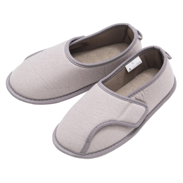 介護シューズしっかり底でフィット前とじM両足3E自宅用