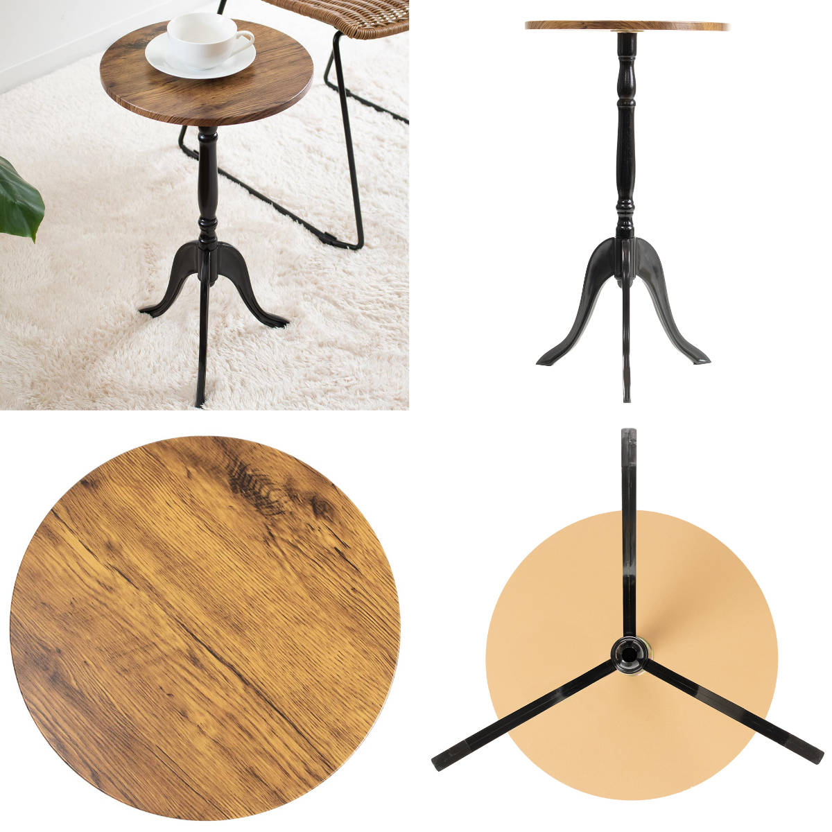 〔12個セット〕コーディサイドテーブル(モルタル/コンクリート) 北欧風 軽量 スリム モダン 机 飾り台 大理石 木目 業務用 CTN-3031