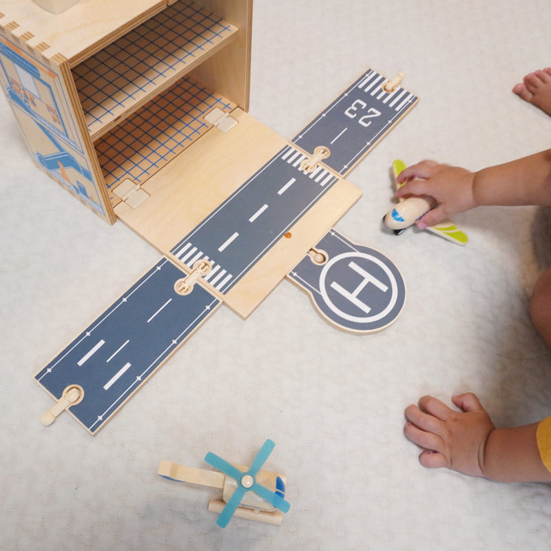 おもちゃウッドボックス飛行機木製