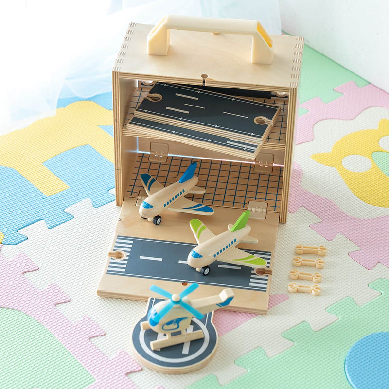 おもちゃウッドボックス飛行機木製